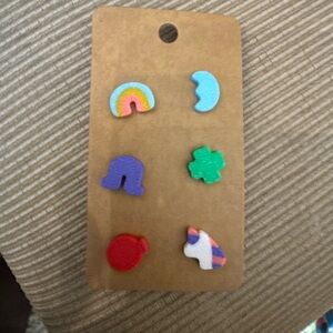 Colorful Fun Earrings Set (lucky charms)